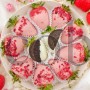 Клубничный набор "Райское наслаждение" в круглой коробке