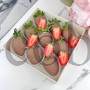 Молочный шоколад +свежая клубника 9