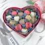  Клубника в сердце "Love story" с голубикой.